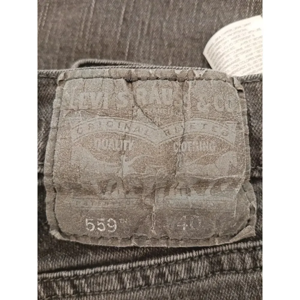 Levi's‎ 559 Denim Jeans Men's Size 40x30 Dark Wash Relaxed Straight Black Casual